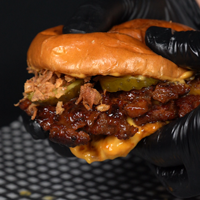 Chicky’s Glasgow Double Smashed Burger