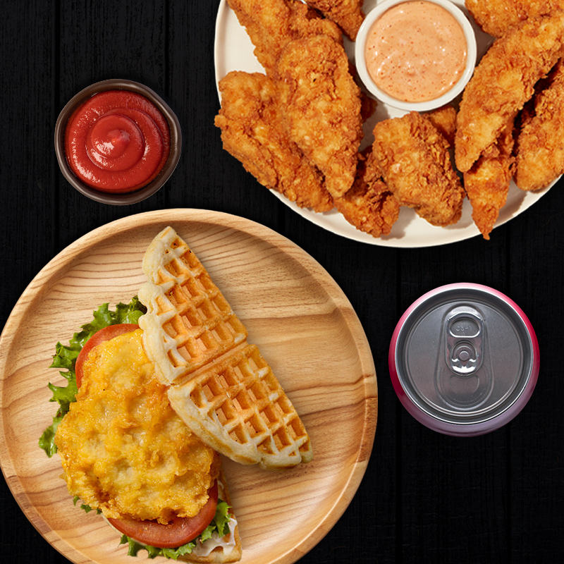 Chicky’s Glasgow Waffle Burger & Tenders Box